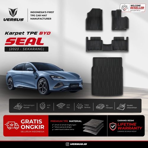 (HARGA PABRIK) Versus Karpet Mobil BYD Seal 2023-Sekarang Bahan TPE