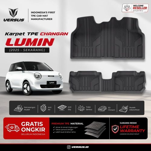 (HARGA PABRIK) Versus Karpet Mobil Changan Lumin 2025-Sekarang Bahan TPE