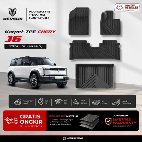 (HARGA PABRIK) Versus Karpet Mobil Chery J6 2024 – Sekarang Bahan TPE